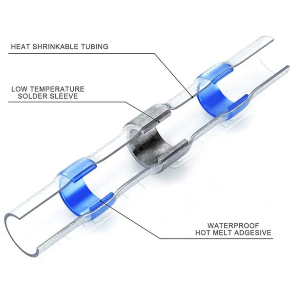 50/80/200/250PCS Solder Seal Wire Connectors Heat Shrink Wire Connectors Insulated Waterproof Electrical Butt Terminals
50/80/200/250PCS Solder Seal Wire Connectors Heat Shrink Wire Connectors Insulated Waterproof Electrical Butt Terminals