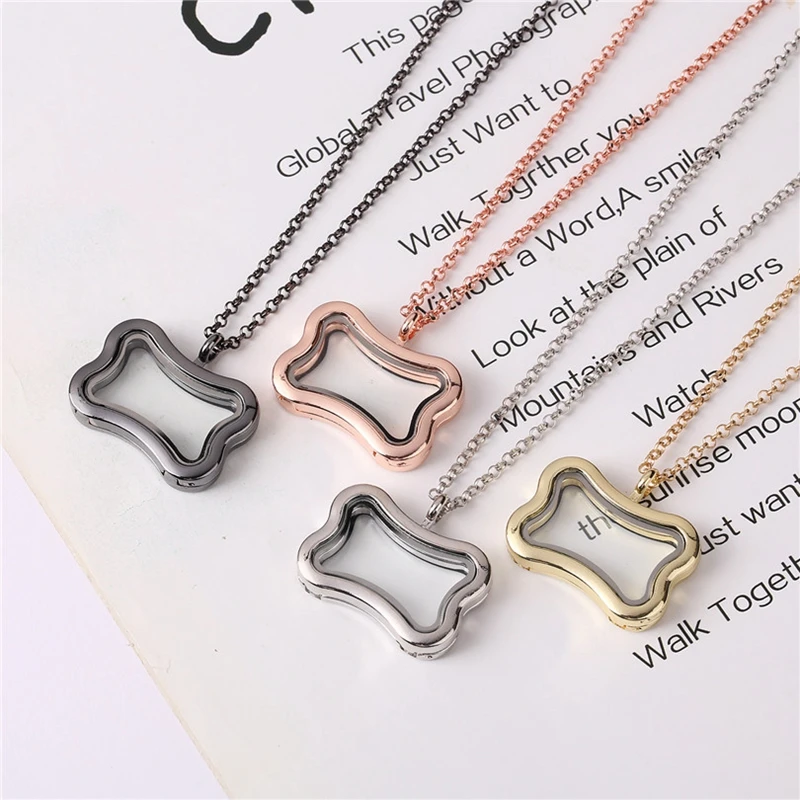 New 4PCS/Lot Bone Openable Magnetic Glass Locket Necklace Pendant With Chain For Women Jewelry,Birthday Gift
New 4PCS/Lot Bone Openable Magnetic Glass Locket Necklace Pendant With Chain For Women Jewelry,Birthday Gift