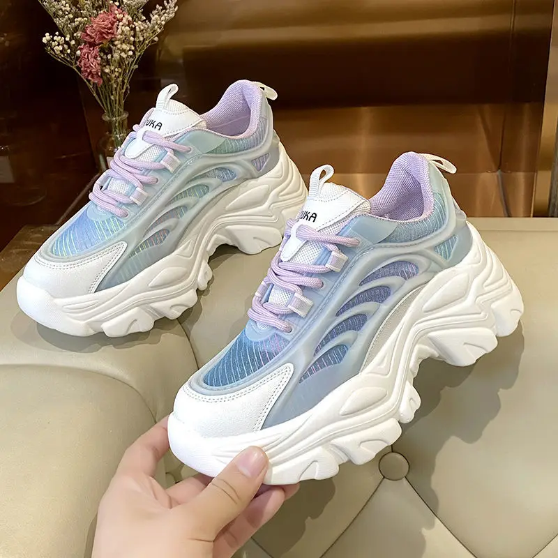 Chunky Sneakers Women 2021 Height Increasing Women's Sneakers Fashion Brand Design Thick Sole Casual Shoes Ladies Trainers
Chunky Sneakers Women 2021 Height Increasing Women's Sneakers Fashion Brand Design Thick Sole Casual Shoes Ladies Trainers