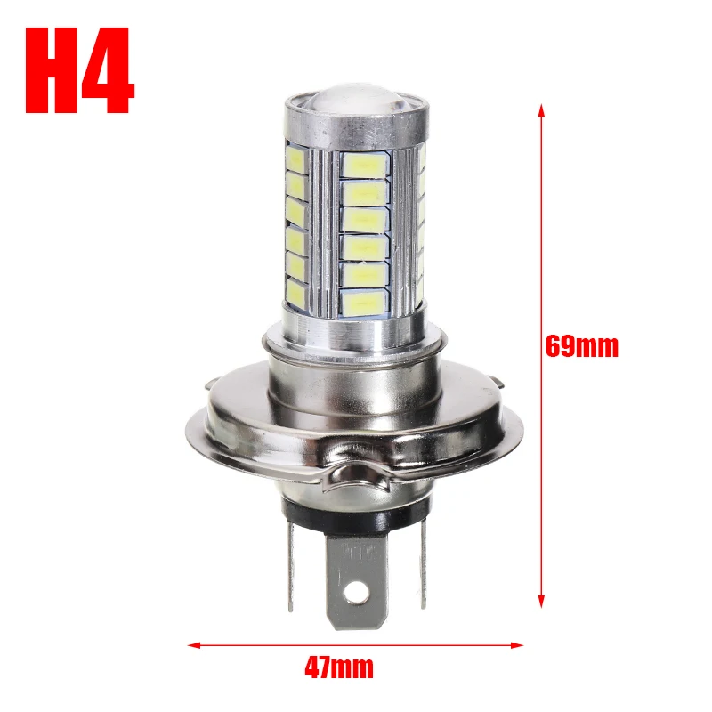 Mayitr 1 шт. H4 5630 33SMD светодиод 12 В Высокая яркость Автомобильные противотуманные