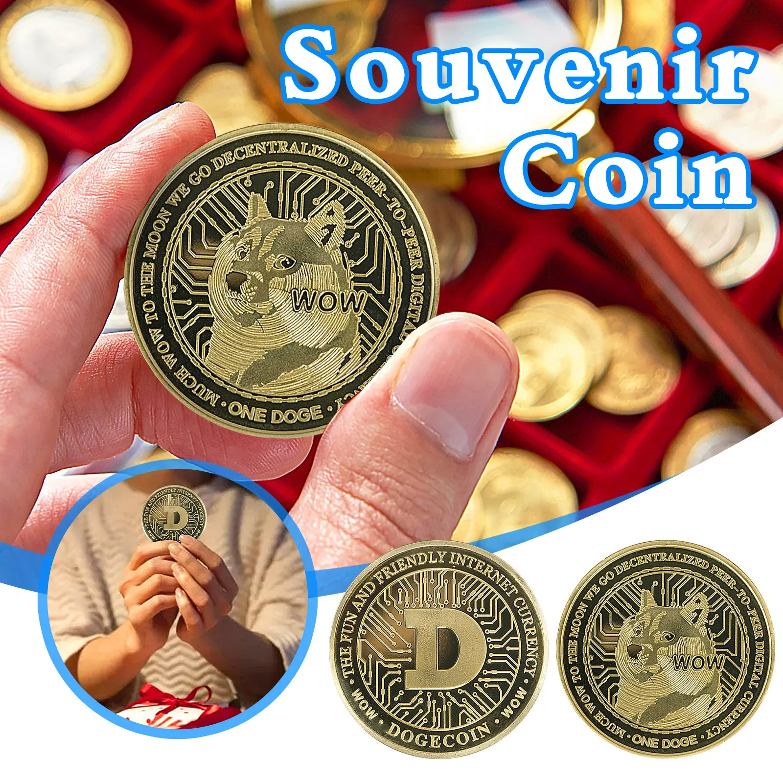 Dogecoin Commemorative Coin Plated Doge Coin 2021 Limited Edition Collectible
Dogecoin Commemorative Coin Plated Doge Coin 2021 Limited Edition Collectible