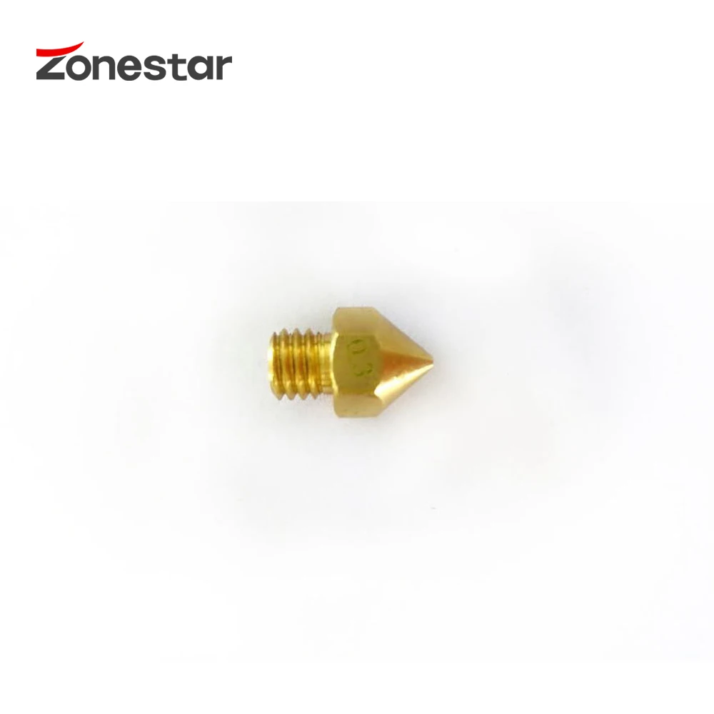 ZONESTAR 3D printer Extruder Nozzle For 1.75mm Filament Size 0.2/0.3/0.4mm Compliant with ultimaker MK7 MK8 Reprap
ZONESTAR 3D printer Extruder Nozzle For 1.75mm Filament Size 0.2/0.3/0.4mm Compliant with ultimaker MK7 MK8 Reprap