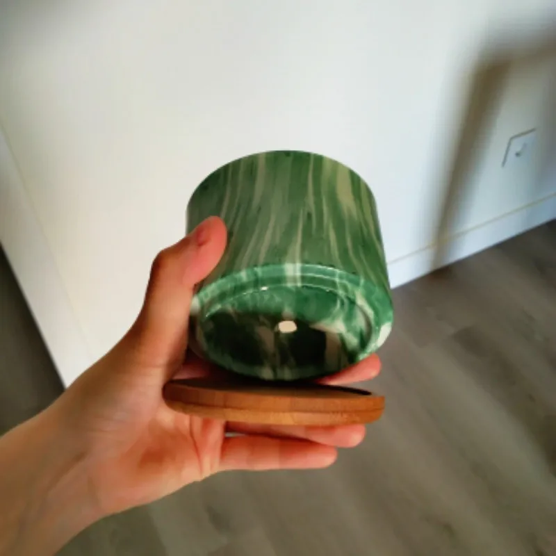 Colorful Marble Flower Pot with Tray Nordic Ceramic Round Green Plant Succulents Pot with Hole Home Office Desktop Mini Decor 
Colorful Marble Flower Pot with Tray Nordic Ceramic Round Green Plant Succulents Pot with Hole Home Office Desktop Mini Decor