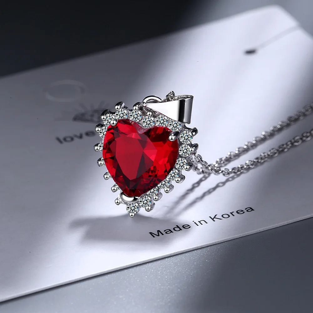 925 Sterling Silver Jewelry Zircon Heart Necklace For Women Wedding Party collares bijoux femme Choker Necklace DZ817
925 Sterling Silver Jewelry Zircon Heart Necklace For Women Wedding Party collares bijoux femme Choker Necklace DZ817