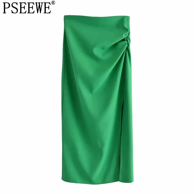 Зеленые длинные юбки PSEEWE 2021, Женская юбка-карандаш средней длины с высокой талией, женская элегантная плиссированная летняя юбка белого и ч...
Зеленые длинные юбки PSEEWE 2021, Женская юбка-карандаш средней длины с высокой талией, женская элегантная плиссированная летняя юбка белого и ч...