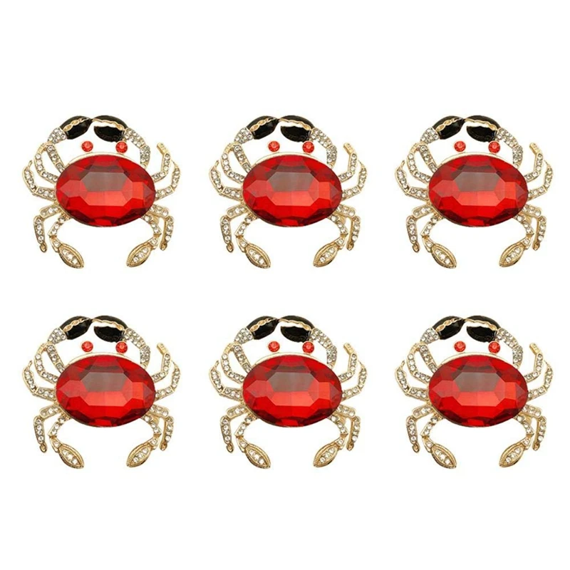 Red Crystal Crab Napkin Ring, Dinner Table Serviette Buckles, Napkin Ring for Wedding Holiday Hotel Napkin Decoration
Red Crystal Crab Napkin Ring, Dinner Table Serviette Buckles, Napkin Ring for Wedding Holiday Hotel Napkin Decoration
