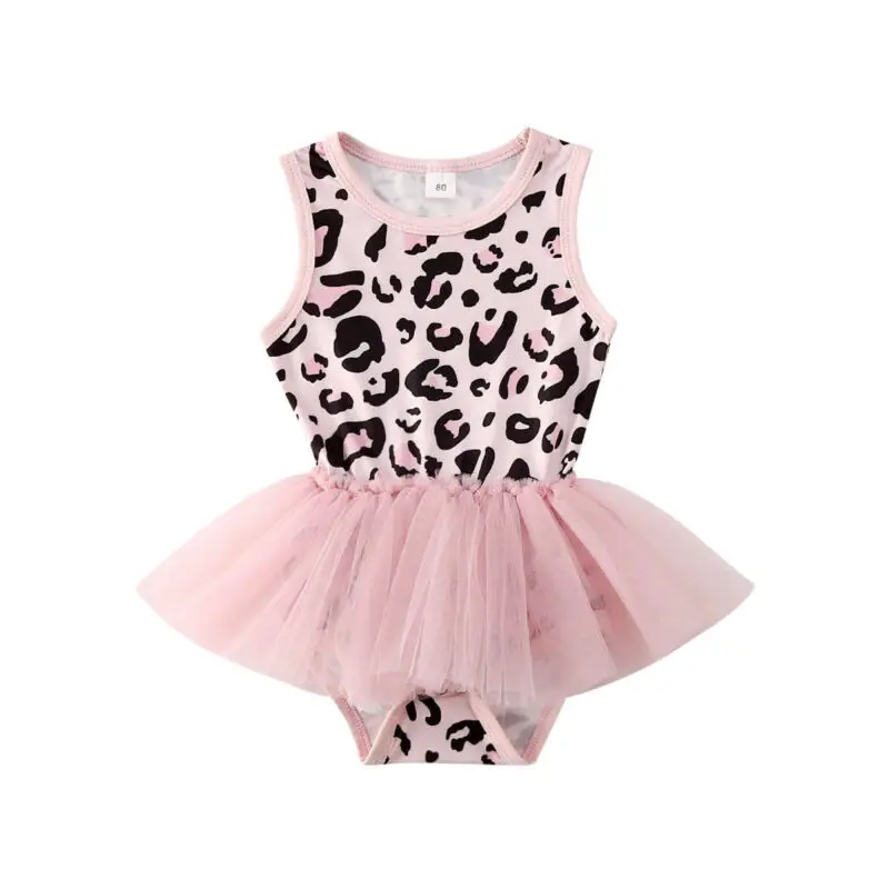 Wholesale Summer Bodysuit Baby Girls Dresses Clothes Sleeveless Leopard Romper Mesh Dress Kids Princess Party Lace Tutu Dresses
Wholesale Summer Bodysuit Baby Girls Dresses Clothes Sleeveless Leopard Romper Mesh Dress Kids Princess Party Lace Tutu Dresses