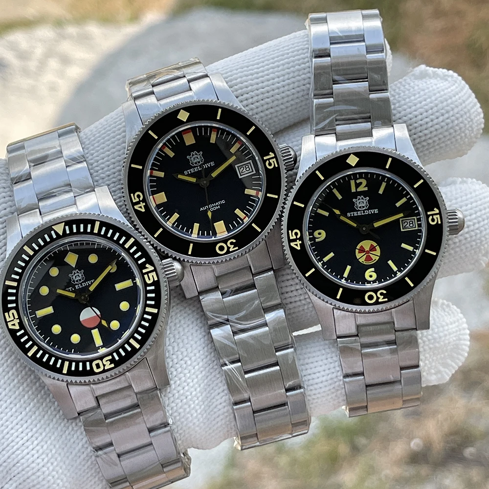 Новое поступление, супер светящиеся часы SD1952T Steeldive с японским механизмом, сапфировое стекло NH35, автоматические мужские часы для дайвинга
Новое поступление, супер светящиеся часы SD1952T Steeldive с японским механизмом, сапфировое стекло NH35, автоматические мужские часы для дайвинга