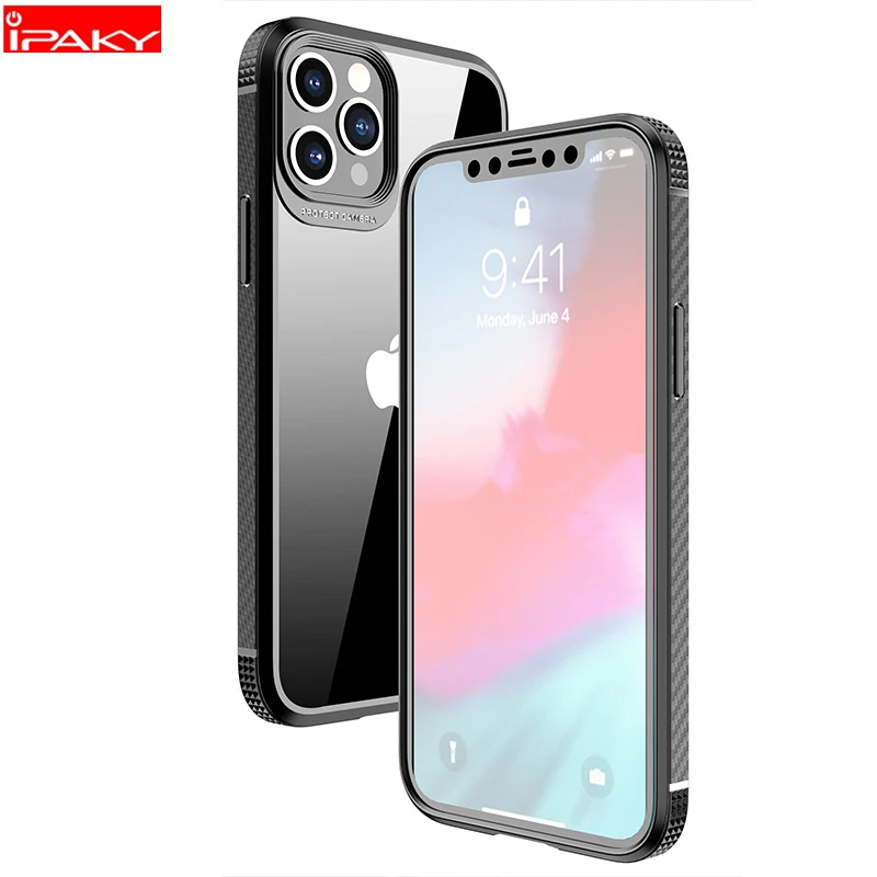 IPAKY for iPhone 11 Case 11 Pro TPU+PC Mixed Carbon Fiber Bumper Transparent Airbag Shockproof Cover for iPhone 11 Pro Max Case
IPAKY for iPhone 11 Case 11 Pro TPU+PC Mixed Carbon Fiber Bumper Transparent Airbag Shockproof Cover for iPhone 11 Pro Max Case