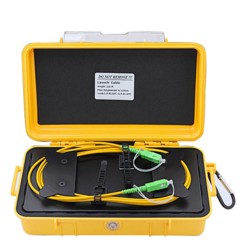 SC/APC-SC/APC OTDR Dead Zone Eliminator,Fiber Rings Fiber Optic OTDR Launch Cable Box Single Mode 1310/1550Nm
SC/APC-SC/APC OTDR Dead Zone Eliminator,Fiber Rings Fiber Optic OTDR Launch Cable Box Single Mode 1310/1550Nm