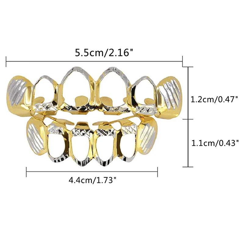 Top&Bottom Mouth Teeth Hip Hop Grills Hollow Tooth Grill Sets Punk Body Jewelry New
Top&Bottom Mouth Teeth Hip Hop Grills Hollow Tooth Grill Sets Punk Body Jewelry New