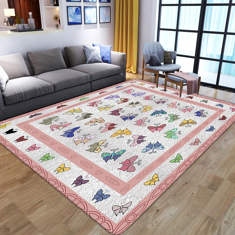 Мультяшные 3D ковровые покрытия с бабочками для гостиной, спальни, детский игровой коврик, мягкие фланелевые коврики из пены с эффектом памя... 
Мультяшные 3D ковровые покрытия с бабочками для гостиной, спальни, детский игровой коврик, мягкие фланелевые коврики из пены с эффектом памя...