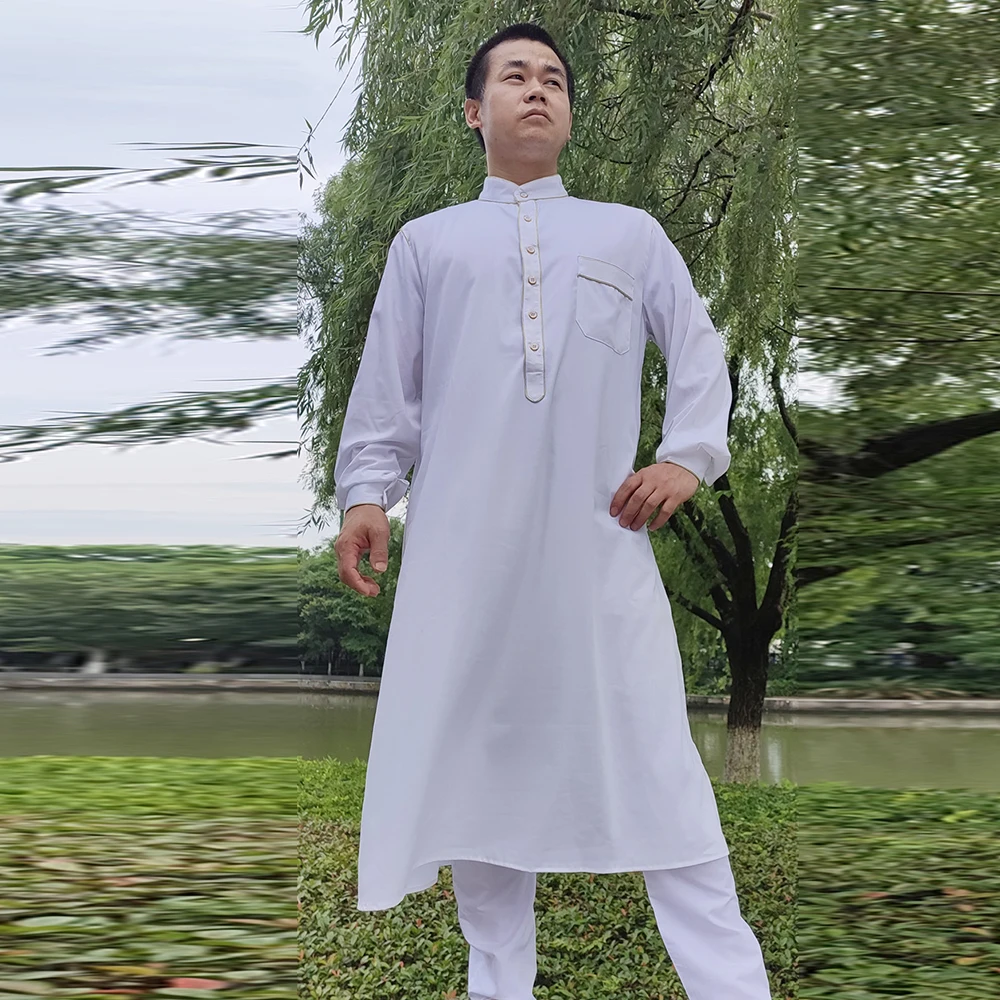 Men White Arabic Abaya Homme Pakistan Saudi Arabia Muslim Ensemble Musulmane Islamic Clothing Caftan Ropa Hombre Jubba Thobe
Men White Arabic Abaya Homme Pakistan Saudi Arabia Muslim Ensemble Musulmane Islamic Clothing Caftan Ropa Hombre Jubba Thobe