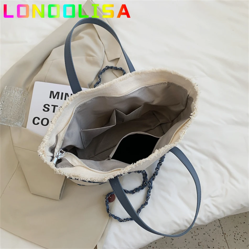 Fashion High Quality Totes Handbag for Women Large Capacity Canvas Bag Chain Striped Texture Designer Ladies Shoulder Bags Sac
Fashion High Quality Totes Handbag for Women Large Capacity Canvas Bag Chain Striped Texture Designer Ladies Shoulder Bags Sac
