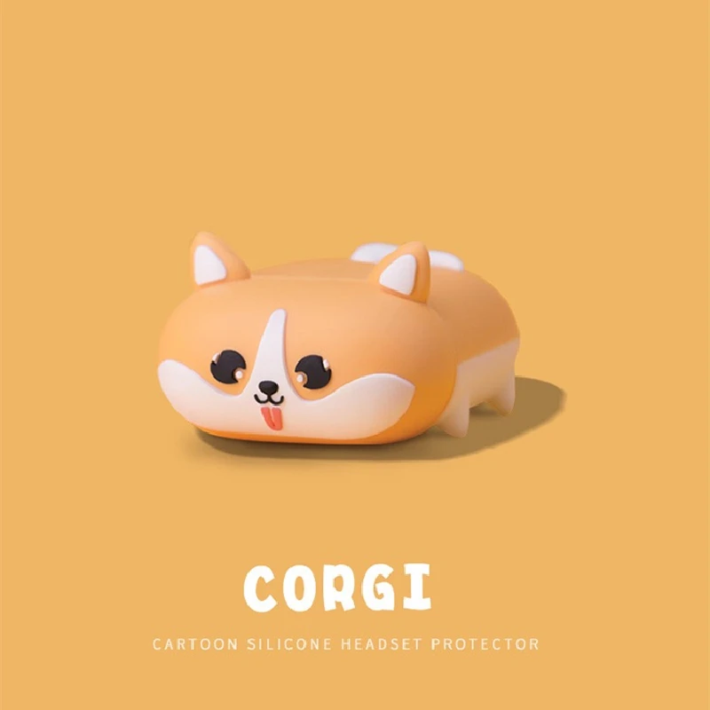 

For AirPods 1 2 3 Earphone Case Cute Corgi Headphone Cover welsh corgi pembroke Airpods Pro Case Protect Wireless Headset Cover