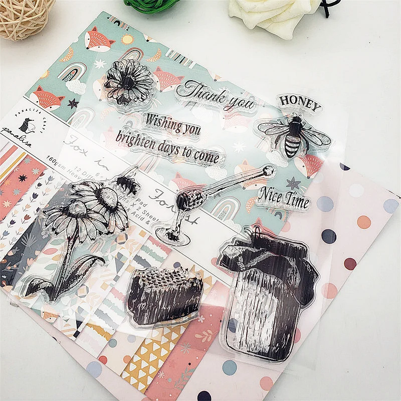 14x14cm Flower Bee Clear Stamps Transparent Seal Silicone Seal TPR Christmas Wedding Roller Stamps DIY Scrapbook Album Card
14x14cm Flower Bee Clear Stamps Transparent Seal Silicone Seal TPR Christmas Wedding Roller Stamps DIY Scrapbook Album Card