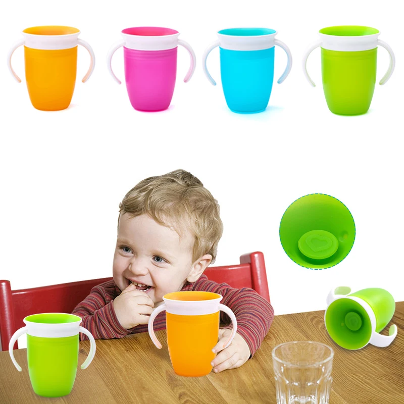 360 Degrees Can Be Rotated Baby Learning Drinking Cup With Double Handle Flip lid Leakproof Magic Cup Infants Water Cups Bottle
360 Degrees Can Be Rotated Baby Learning Drinking Cup With Double Handle Flip lid Leakproof Magic Cup Infants Water Cups Bottle