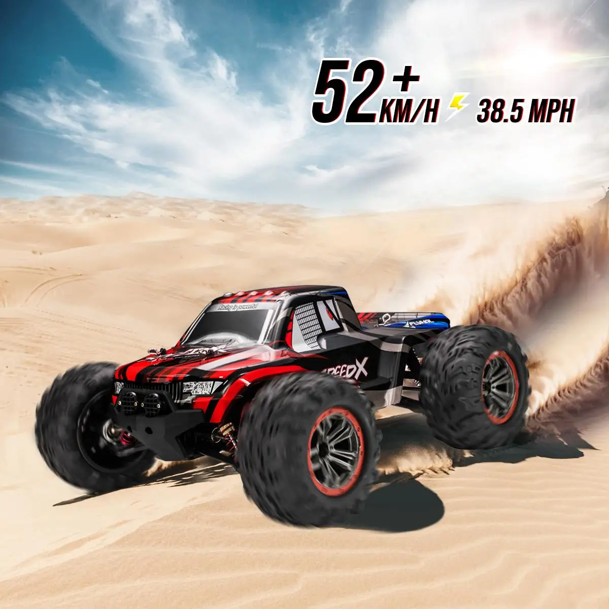 Eachine&FLYHAL X04 PRO RC Car 1/10 52km/h High Speed Drift Vehicle 32MPH Scale 4WD Off-Road Remote Control Auto For Boy Gift Toy
Eachine&FLYHAL X04 PRO RC Car 1/10 52km/h High Speed Drift Vehicle 32MPH Scale 4WD Off-Road Remote Control Auto For Boy Gift Toy