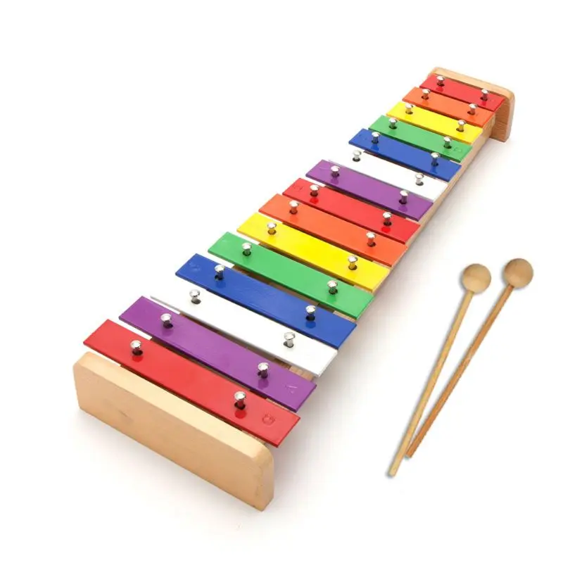 15 Sound Aluminum Piano Children's Early Education Knock Piano Xylophone 87HF
15 Sound Aluminum Piano Children's Early Education Knock Piano Xylophone 87HF