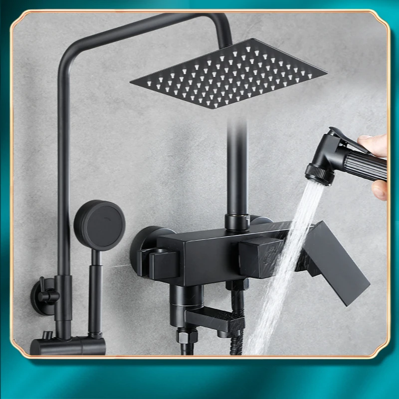 Black Pressurized Shower Shower Set Domestic Bathroom All Copper Constant Temperature Shower Shower Shower Head Set
Black Pressurized Shower Shower Set Domestic Bathroom All Copper Constant Temperature Shower Shower Shower Head Set