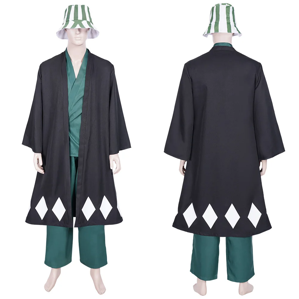 Anime Bleach Cosplay Urahara Kisuke Costume Kimono Uniform Cloak Suit Halloween Christmas Costumes For Women Men
Anime Bleach Cosplay Urahara Kisuke Costume Kimono Uniform Cloak Suit Halloween Christmas Costumes For Women Men