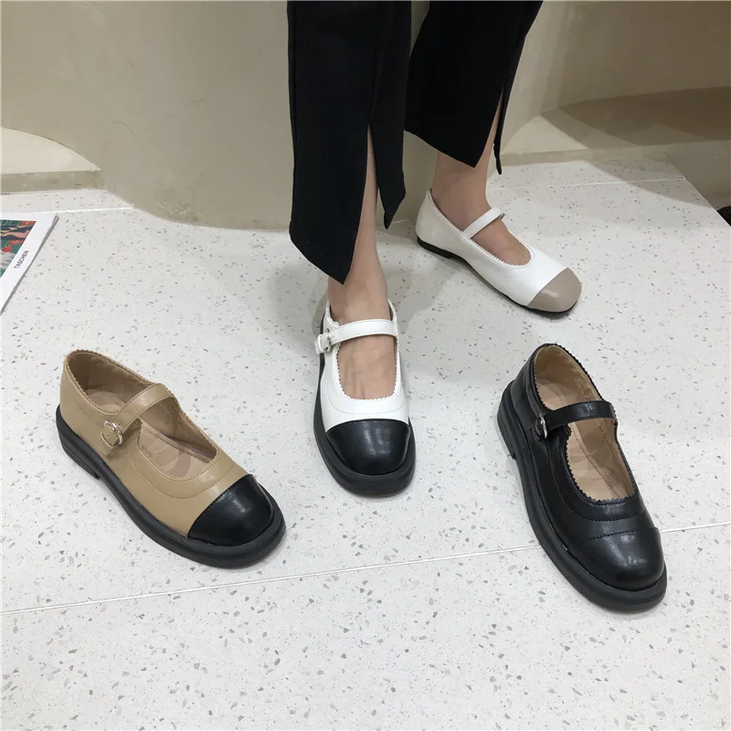 2021 New Spring Woman Flats Mary Janes Shoes Platform Lolita Shoes Girl Shoes White Low Heel Casual Leather zapatos mujer
2021 New Spring Woman Flats Mary Janes Shoes Platform Lolita Shoes Girl Shoes White Low Heel Casual Leather zapatos mujer