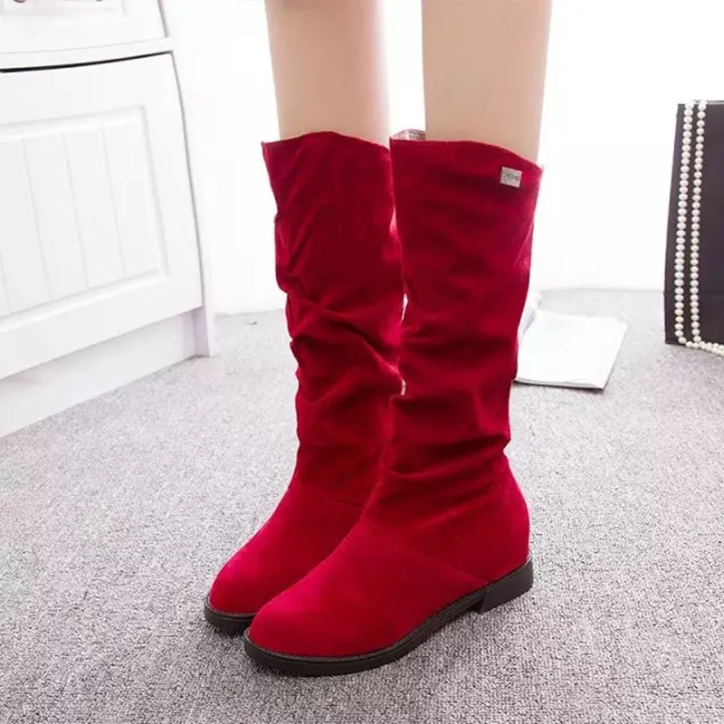 Plus Size 4.5-10 3 Colors 2021 Newest Women Winter Warm Nubuck Flock Solid Color Mid Calf Boots Flat Shoes
Plus Size 4.5-10 3 Colors 2021 Newest Women Winter Warm Nubuck Flock Solid Color Mid Calf Boots Flat Shoes