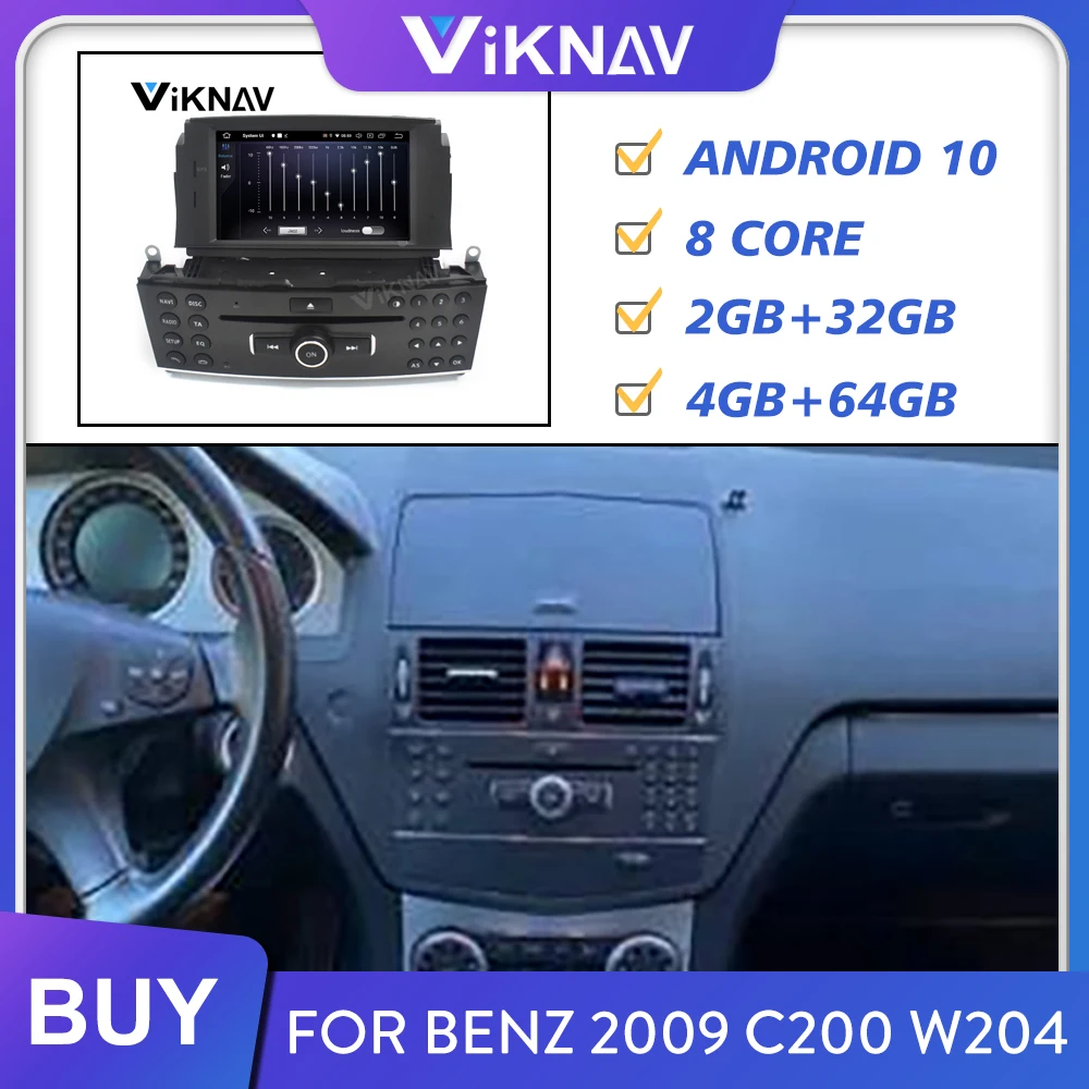 Автомобильный мультимедийный плеер с GPS-навигацией для Mercedes Benz C200 C180 W204 2007 - 2010 Android автомобильный радиоприемник 2Din видео стерео приемник
Автомобильный мультимедийный плеер с GPS-навигацией для Mercedes Benz C200 C180 W204 2007 - 2010 Android автомобильный радиоприемник 2Din видео стерео приемник