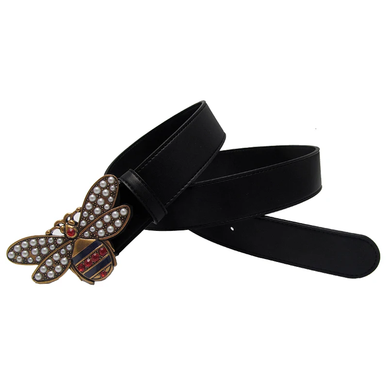 Western Rhinestone Peal Bee Buckle Black Women Leather Belt Fashion Jeans Dress Lady Belt
Western Rhinestone Peal Bee Buckle Black Women Leather Belt Fashion Jeans Dress Lady Belt