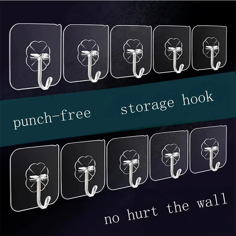 20PCS Sticky Hook Transparent Self-Adhesive Housekeeper On Wall Punch-Free For Kitchen Bathroom Household Storage Organizer Hook
20PCS Sticky Hook Transparent Self-Adhesive Housekeeper On Wall Punch-Free For Kitchen Bathroom Household Storage Organizer Hook