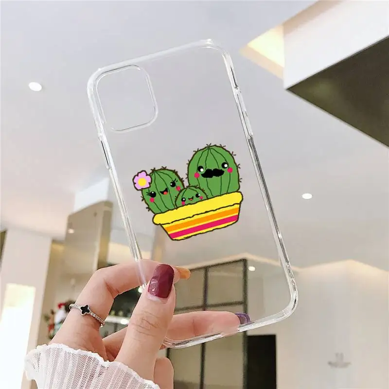 Cactus cartoon cute plant Phone Case Transparent soft For iphone 5 5s 5c se 6 6s 7 8 11 12 plus mini x xs xr pro max
Cactus cartoon cute plant Phone Case Transparent soft For iphone 5 5s 5c se 6 6s 7 8 11 12 plus mini x xs xr pro max