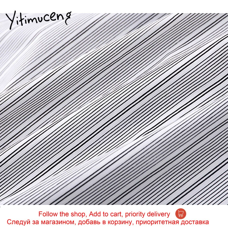 Yitimuceng Striped Print Blouse Women Button Shirts Loose New Spring 2021 Fashion Long Sleeve Turn-down Collar Office Lady Tops
Yitimuceng Striped Print Blouse Women Button Shirts Loose New Spring 2021 Fashion Long Sleeve Turn-down Collar Office Lady Tops