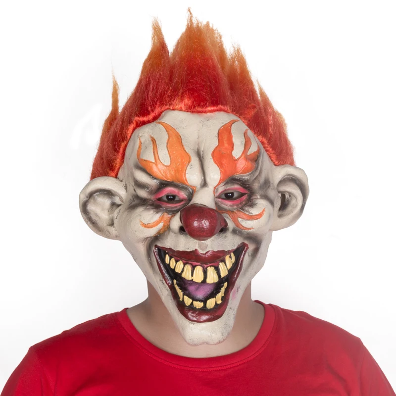 Scary Flame Clown Latex Mask Halloween Horror Theme Party Haunted House Cosplay Costume Props
Scary Flame Clown Latex Mask Halloween Horror Theme Party Haunted House Cosplay Costume Props