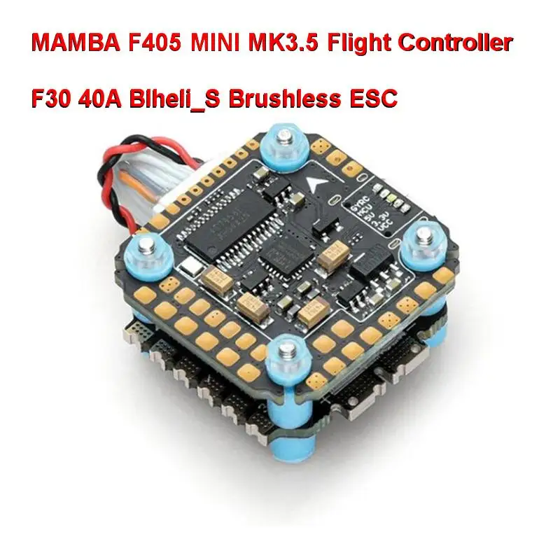 DIATONE MAMBA F405 MINI MK3.5 F4 Flight Controller & 30A 40A Blheli_S 2-5S 8BIT DSHOT600 Brushless ESC Stack for RC FPV Drone
DIATONE MAMBA F405 MINI MK3.5 F4 Flight Controller & 30A 40A Blheli_S 2-5S 8BIT DSHOT600 Brushless ESC Stack for RC FPV Drone