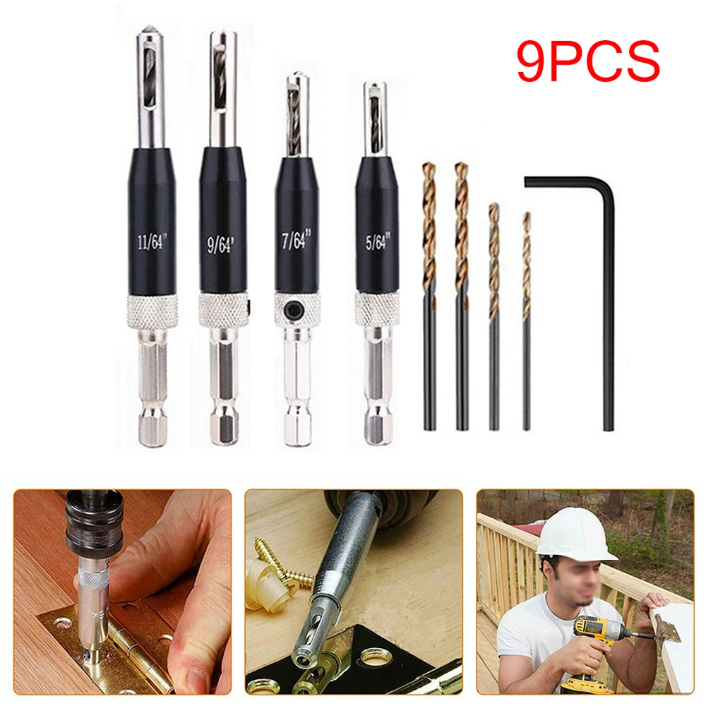 4*Hinge Drills Set Self Centering Lock Hinge Drill Bit Set Hardware Drawer Pilot Hole Guides Drill High Quality
4*Hinge Drills Set Self Centering Lock Hinge Drill Bit Set Hardware Drawer Pilot Hole Guides Drill High Quality