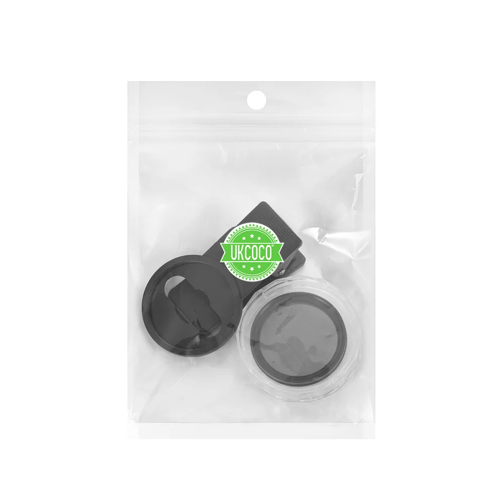 UKCOCO CPL Phone Lens Ultra-thin Clip-on Camera Circular Polarizer Neutral Density Filter 37mm Lens Camera Lens (Black)
UKCOCO CPL Phone Lens Ultra-thin Clip-on Camera Circular Polarizer Neutral Density Filter 37mm Lens Camera Lens (Black)