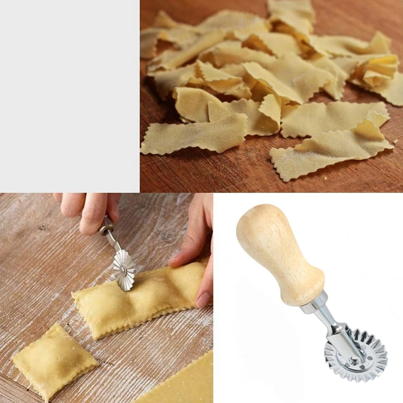 Ravioli Maker Cutter Stamp Set-Leading Dough Cutter and Press Stamps with Wooden Handle-For Ravioli, Pasta, Dumplings Lasagna
Ravioli Maker Cutter Stamp Set-Leading Dough Cutter and Press Stamps with Wooden Handle-For Ravioli, Pasta, Dumplings Lasagna