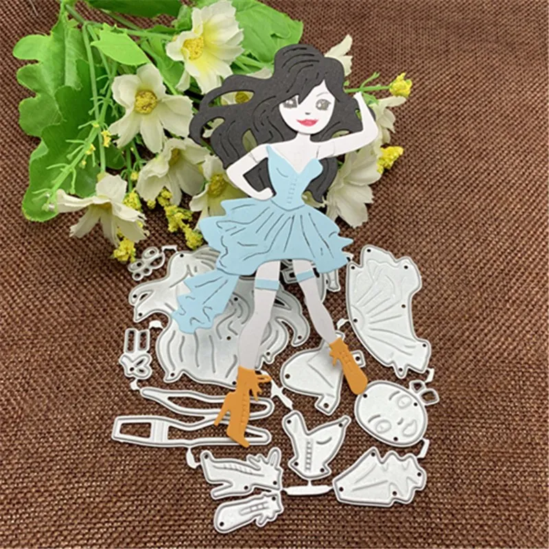 Beautiful crazy girl Metal Cutting Dies Stencils Die Cut for DIY Scrapbooking Album Paper Card 
Beautiful crazy girl Metal Cutting Dies Stencils Die Cut for DIY Scrapbooking Album Paper Card