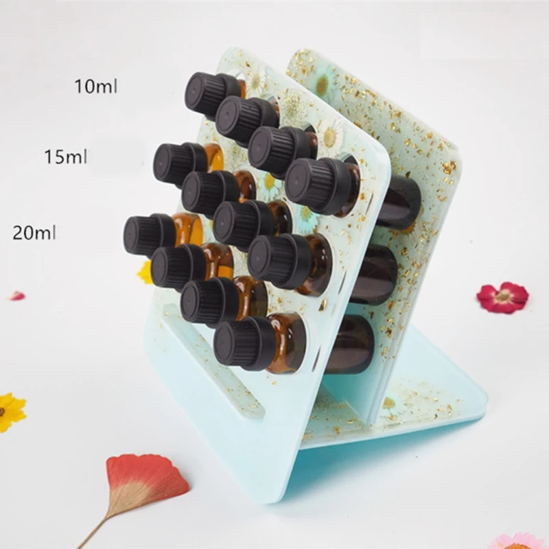 55KA 1 Set Crystal Epoxy Resin Mold Essential Oil Storage Rack Silicone Mould DIY Crafts Decorations Organizer Display Stand 
55KA 1 Set Crystal Epoxy Resin Mold Essential Oil Storage Rack Silicone Mould DIY Crafts Decorations Organizer Display Stand