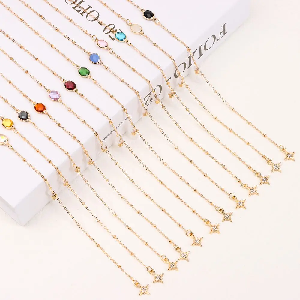Fashion Glass Necklace Metal Reading Glasses Cords Glasses Chains Eyeglasses Strap Sunglasses Lanyards
Fashion Glass Necklace Metal Reading Glasses Cords Glasses Chains Eyeglasses Strap Sunglasses Lanyards