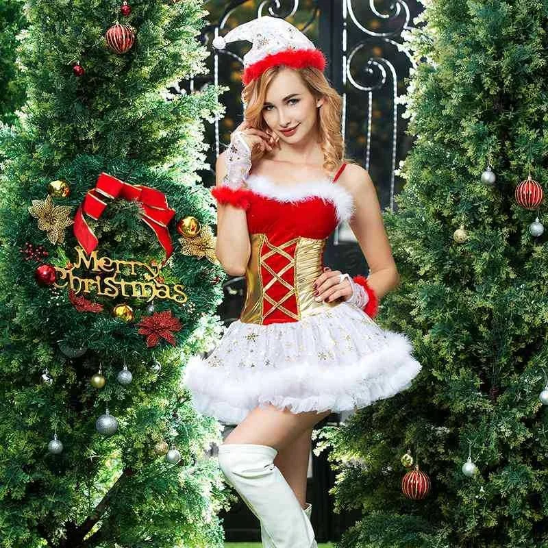 Women Sexy Santa Claus Cosplay Costume Corset Design Female Christmas Role Play Dress Women Carnival Party Clubwear 
Women Sexy Santa Claus Cosplay Costume Corset Design Female Christmas Role Play Dress Women Carnival Party Clubwear