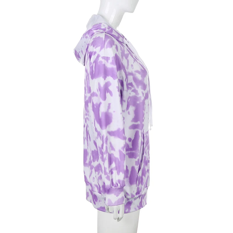 Fashion Women Zip-Up Tie-dye Print Hoodie Jacket Active Casual Long Sleeves Hooded Coat Autumn Winter Casual Loose Tops
Fashion Women Zip-Up Tie-dye Print Hoodie Jacket Active Casual Long Sleeves Hooded Coat Autumn Winter Casual Loose Tops