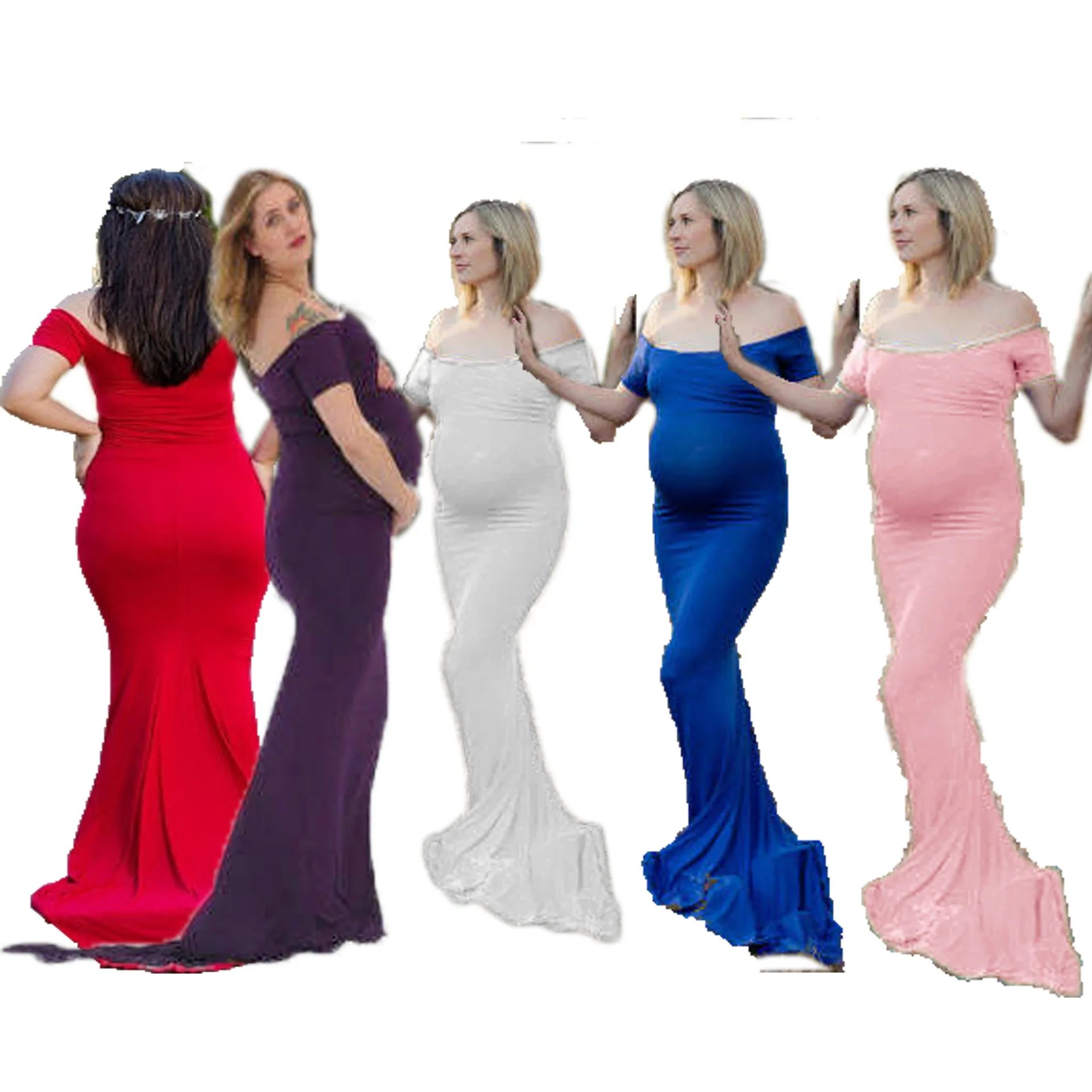 Mermaid Ladies Dress Cotton Maternity Photography Props Maternity Gown Dress Off Shoulder Sexy Women Pregnancy Maxi Dresses
Mermaid Ladies Dress Cotton Maternity Photography Props Maternity Gown Dress Off Shoulder Sexy Women Pregnancy Maxi Dresses