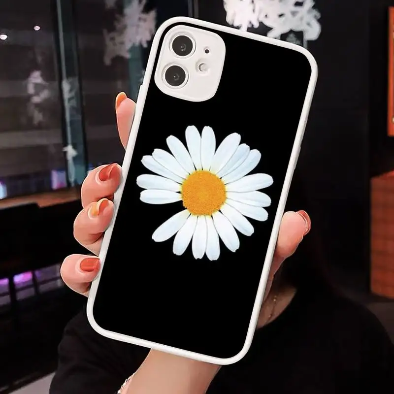 Black White Flower Daisy Phone Case Matte transparent For White iPhone 12 Mini 11 Pro XR XS Max 7 8 Plus X Back Cover
Black White Flower Daisy Phone Case Matte transparent For White iPhone 12 Mini 11 Pro XR XS Max 7 8 Plus X Back Cover