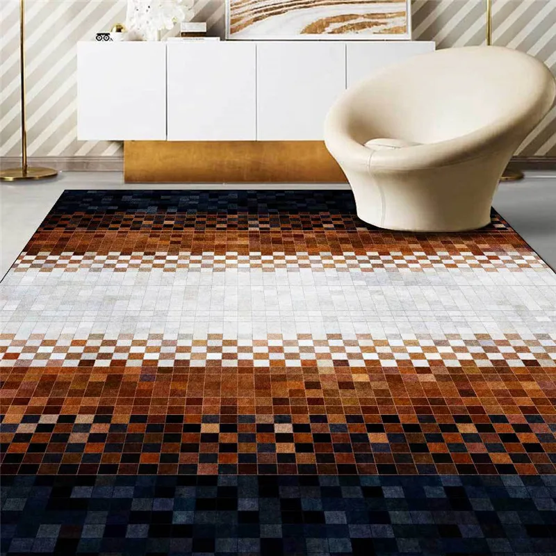 Black Gray Rug-Style Mosaic Plaid Brown Carpet Living Room Bedroom Bed Blanket Kitchen Bathroom Floor Mat
Black Gray Rug-Style Mosaic Plaid Brown Carpet Living Room Bedroom Bed Blanket Kitchen Bathroom Floor Mat
