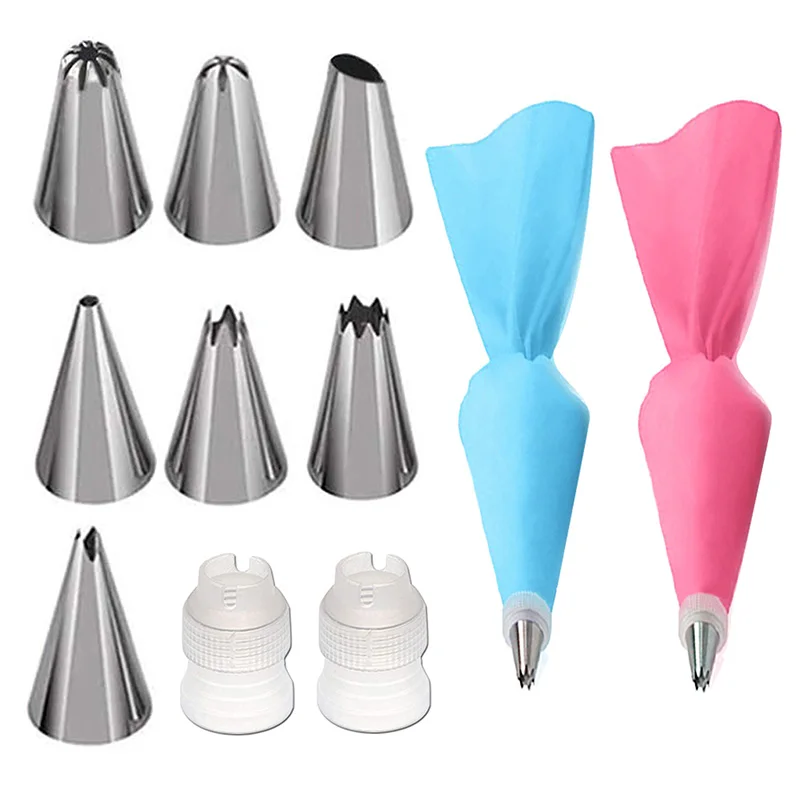 18/11Pcs/Set Stainless Steel+Plastic Cakes Decoration Pastry Nozzle Set Multi Purpose With Cream Pastry Bag Kitchen Gadgets
18/11Pcs/Set Stainless Steel+Plastic Cakes Decoration Pastry Nozzle Set Multi Purpose With Cream Pastry Bag Kitchen Gadgets
