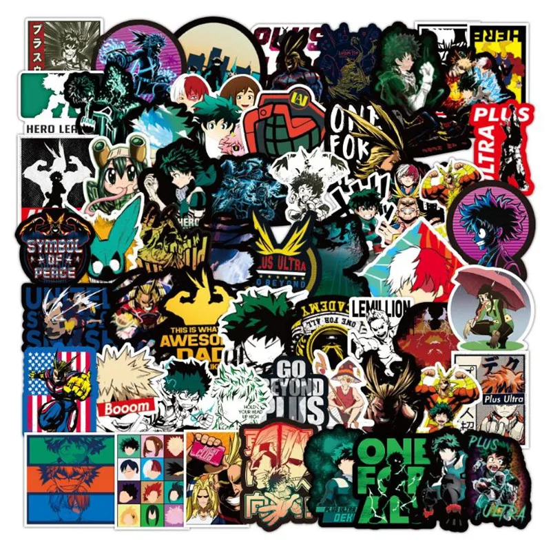 10/30/50PCS Japanese Anime Hero Academy Boy Toy Graffiti Notebook Skateboard Guitar Waterproof Water Cup Phone Sticker Wholesale
10/30/50PCS Japanese Anime Hero Academy Boy Toy Graffiti Notebook Skateboard Guitar Waterproof Water Cup Phone Sticker Wholesale
