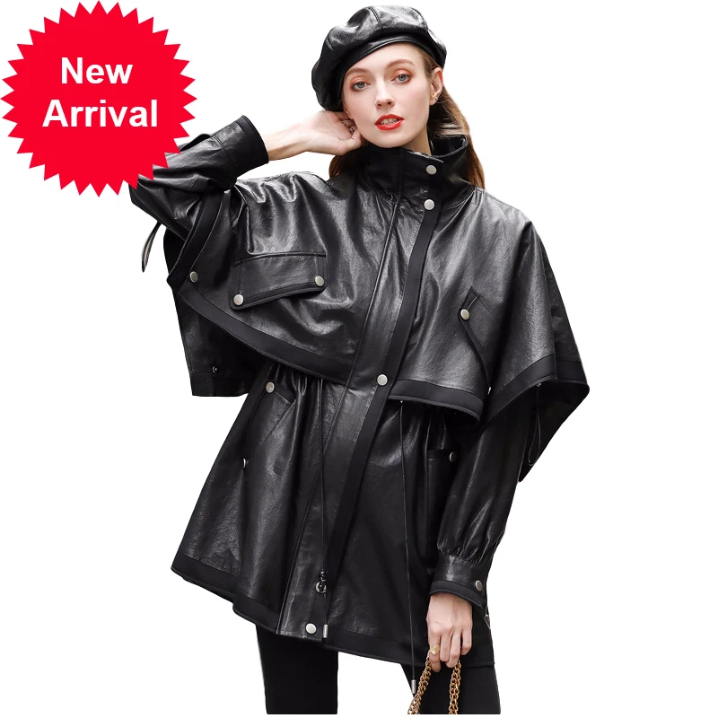 2020 new fashion genuine leather coat Women's Mid-length European style loose coat sheepskin windbreaker
2020 new fashion genuine leather coat Women's Mid-length European style loose coat sheepskin windbreaker