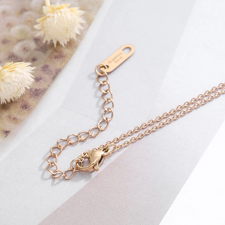 Ожерелье Подвеска мышь с счастливым мультяшным рисунком ожерелье из цепочки