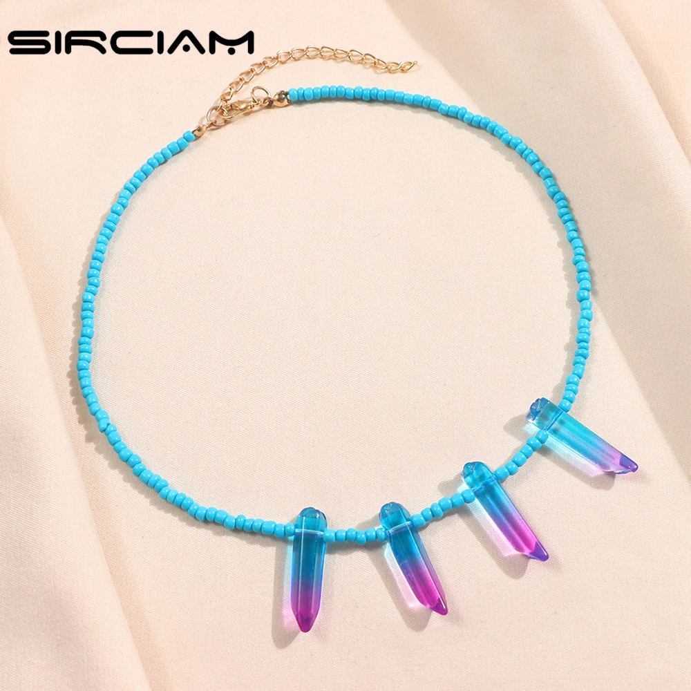 Y2K Irregular Geometric Beaded Necklace For Women Bohemia Multi Color Crystal Bead Choker Fashion Jewelry Wholesale Direct Sales
Y2K Irregular Geometric Beaded Necklace For Women Bohemia Multi Color Crystal Bead Choker Fashion Jewelry Wholesale Direct Sales